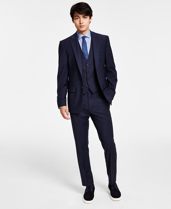 Calvin Klein Men's Infinite Stretch Solid Slim Fit Suit Separates ...