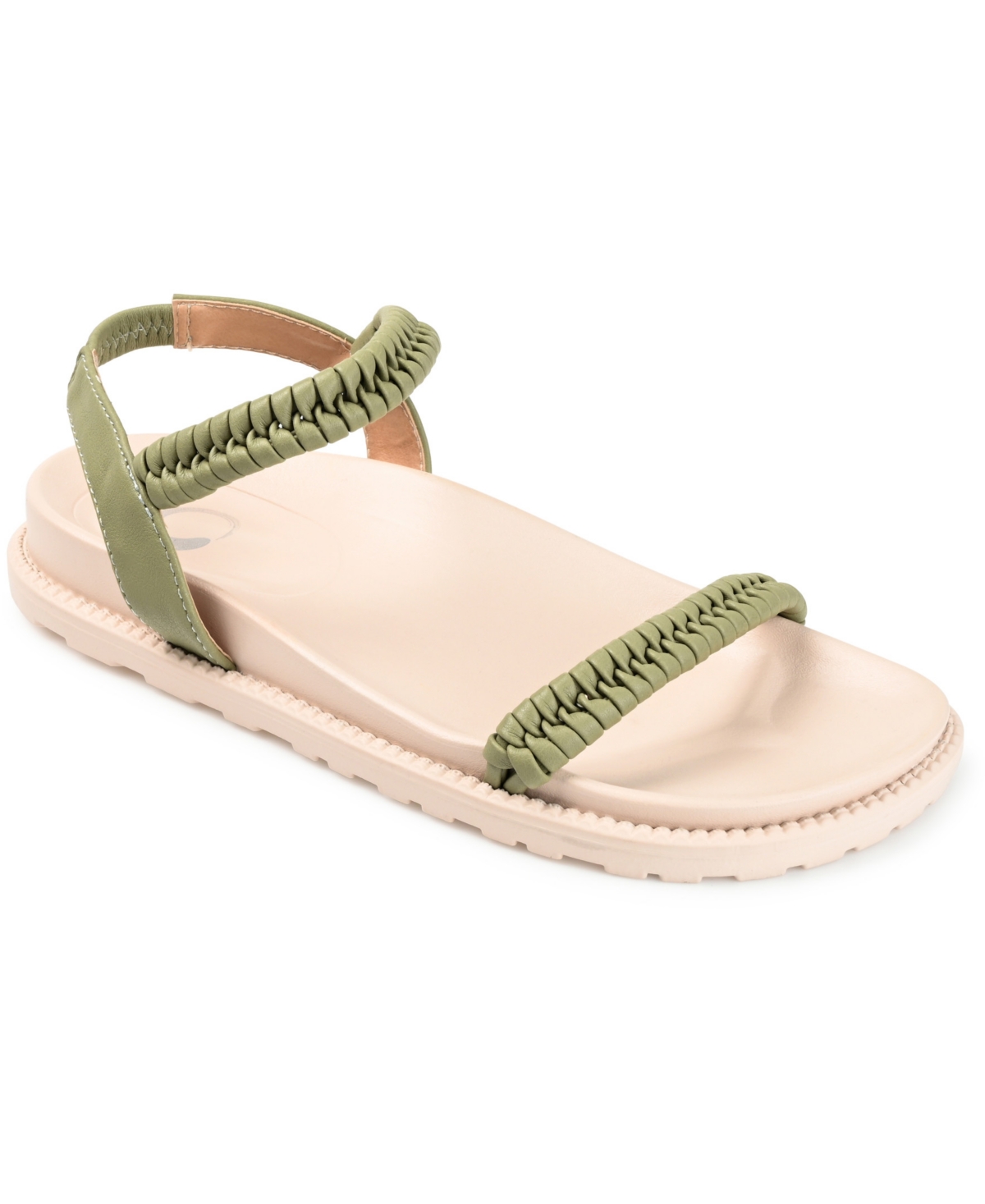 Journee Collection Women's Josee Flat Sandals In Green
