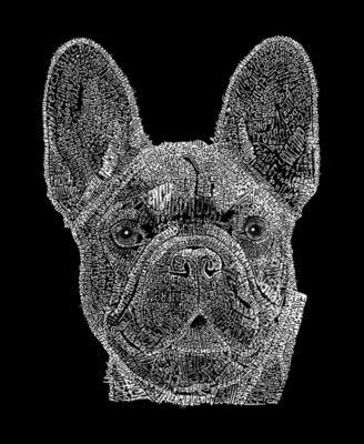 Women's Long Sleeve Word Art French Bulldog T-shirt
