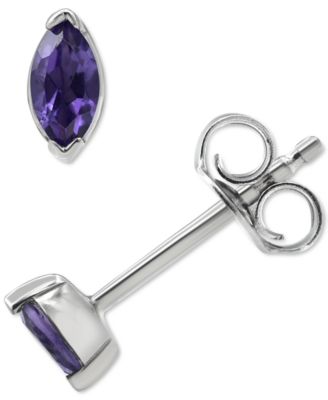 2-Pc. Set Blue Topaz Marquise Pendant Necklace & Matching Stud Earrings (3/8 ct. t.w.) in Sterling Silver (Also in Mystic Topaz & Amethyst)