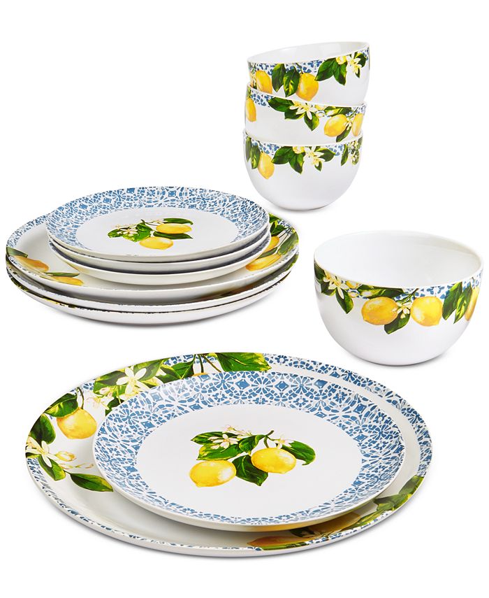 Martha Stewart Collection Hello Sunshine 12Pc. Dinnerware Set, Service