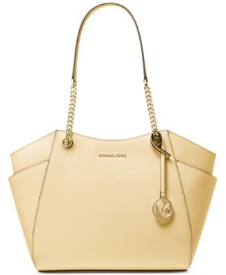 light yellow michael kors purse