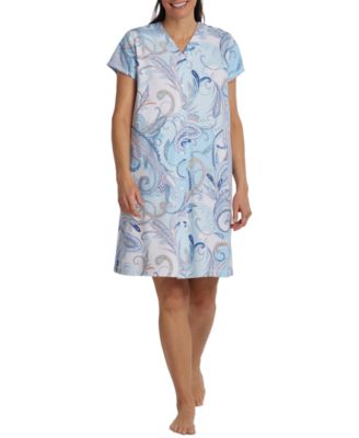 Miss Elaine - Women's Paisley-Print Gripper Robe