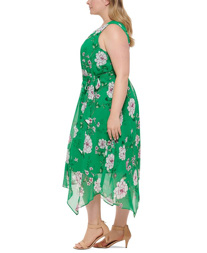 Jessica Howard Plus Size FloralPrint Midi Dress & Reviews Dresses