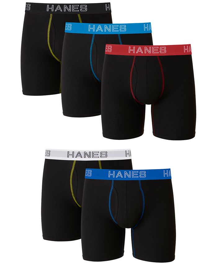 Hanes, Underwear & Socks, Hanes Mens Tagless Comfort Flex Fit Boxer Briefs  Long Leg Mens Underware Gift