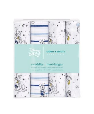 Mickey Stargazer Swaddle Blankets, Pack of 4
