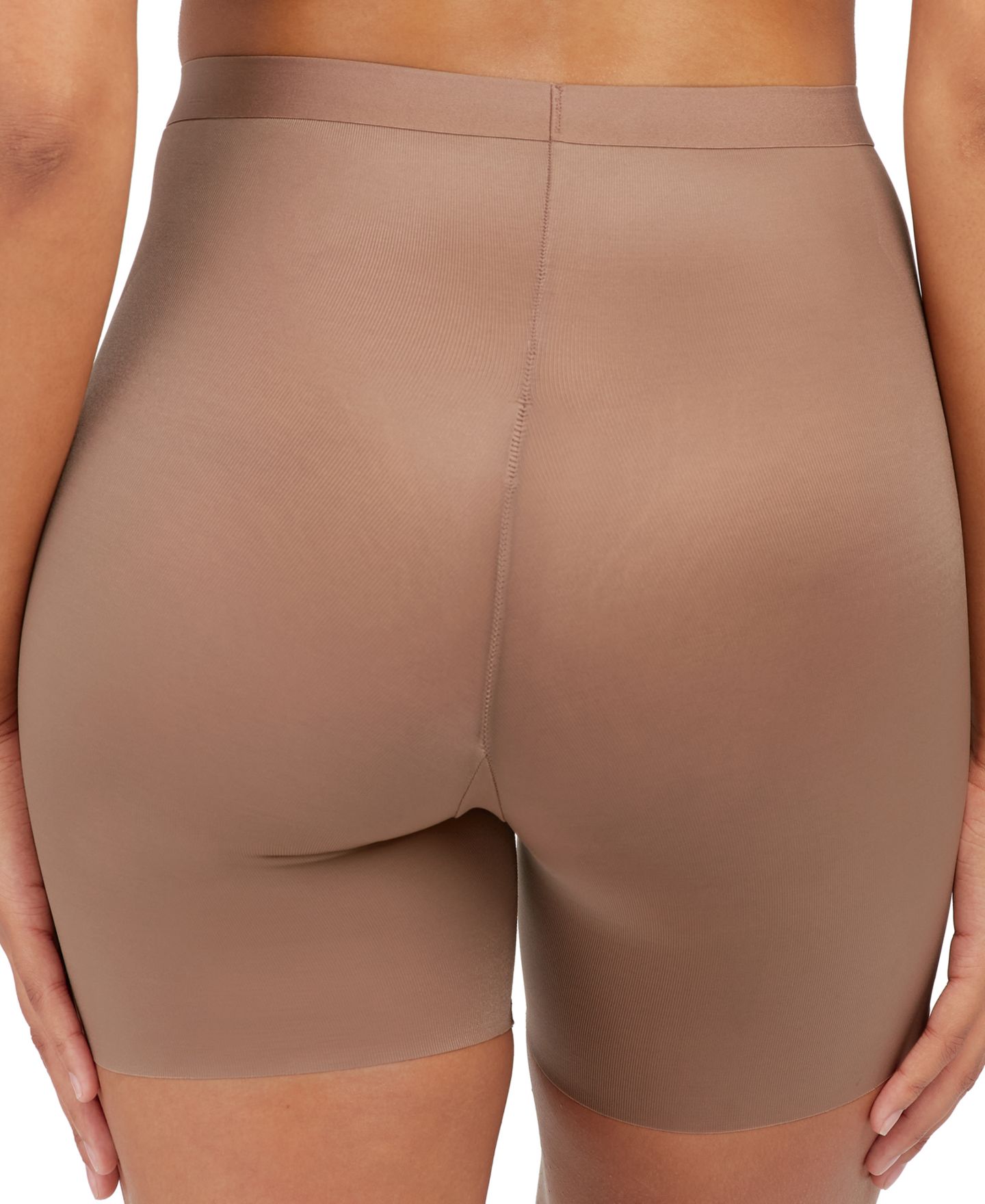 Женские шорты Spanx Thinstincts 2.0 High-Waisted Mid-Thigh Girl, цвет: Caf Au Lait — фото 3