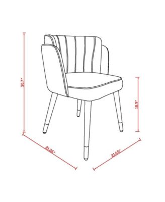 Zephyr Velvet Upholstered Dining Chair