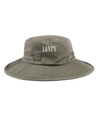 Levi's Men's Washed Sun Protection Boonie Hat - Olive Green - Size Small-Medium
