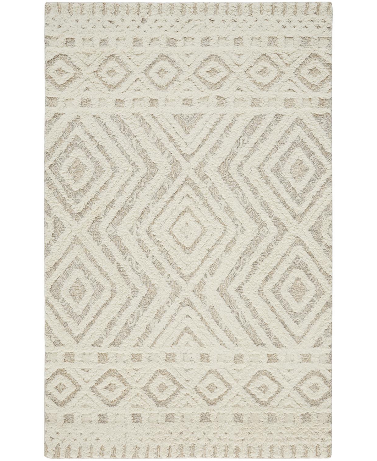 Simply Woven Anica R8010 4' X 6' Area Rug In Ivory,tan