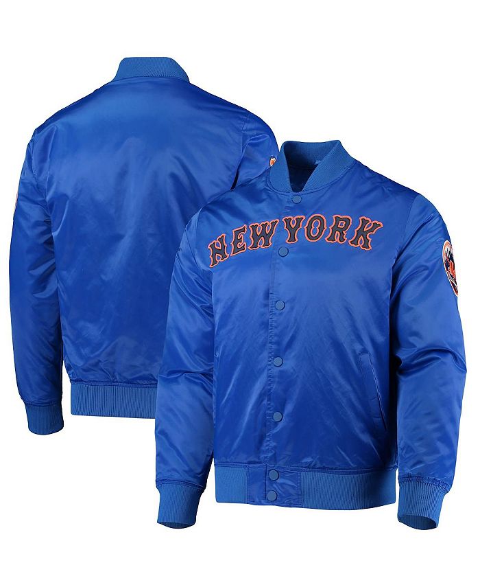 Pro Standard Men's Royal New York Mets Wordmark Satin Full-Snap Jacket ...