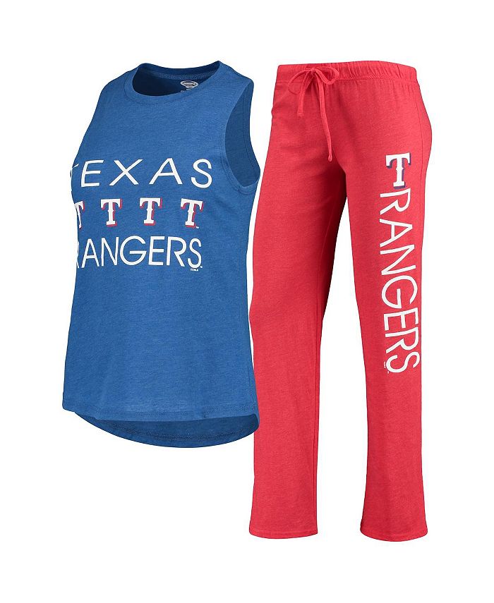 Concepts Sport Texas Rangers Women's Red/Royal Meter Muscle Tank Top &  Pants Sleep Set