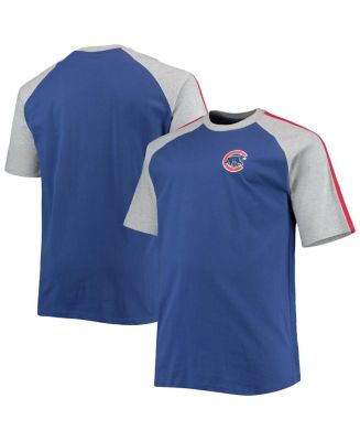 Profile Men's Big and Tall Royal and Heathered Gray Chicago Cubs