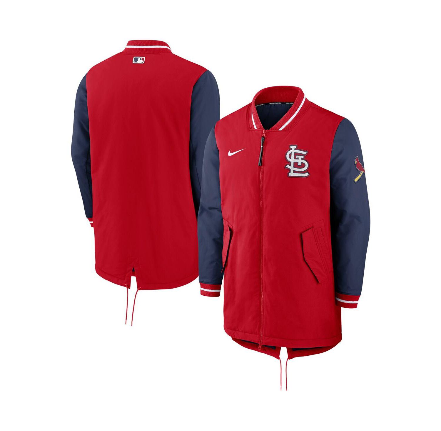 Men's Red St. Louis Cardinals Dugout Performance Full-Zip Jacket