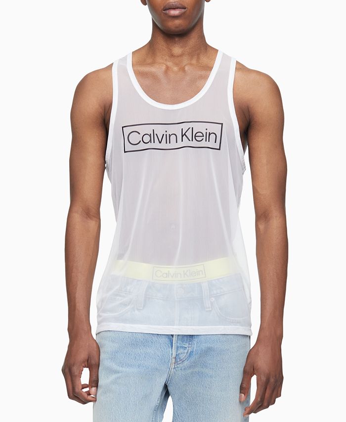 Calvin Klein Men's Reimagined Heritage Pride Sheer Logo Graphic Tank &  Reviews - T-Shirts - Men - Macy's