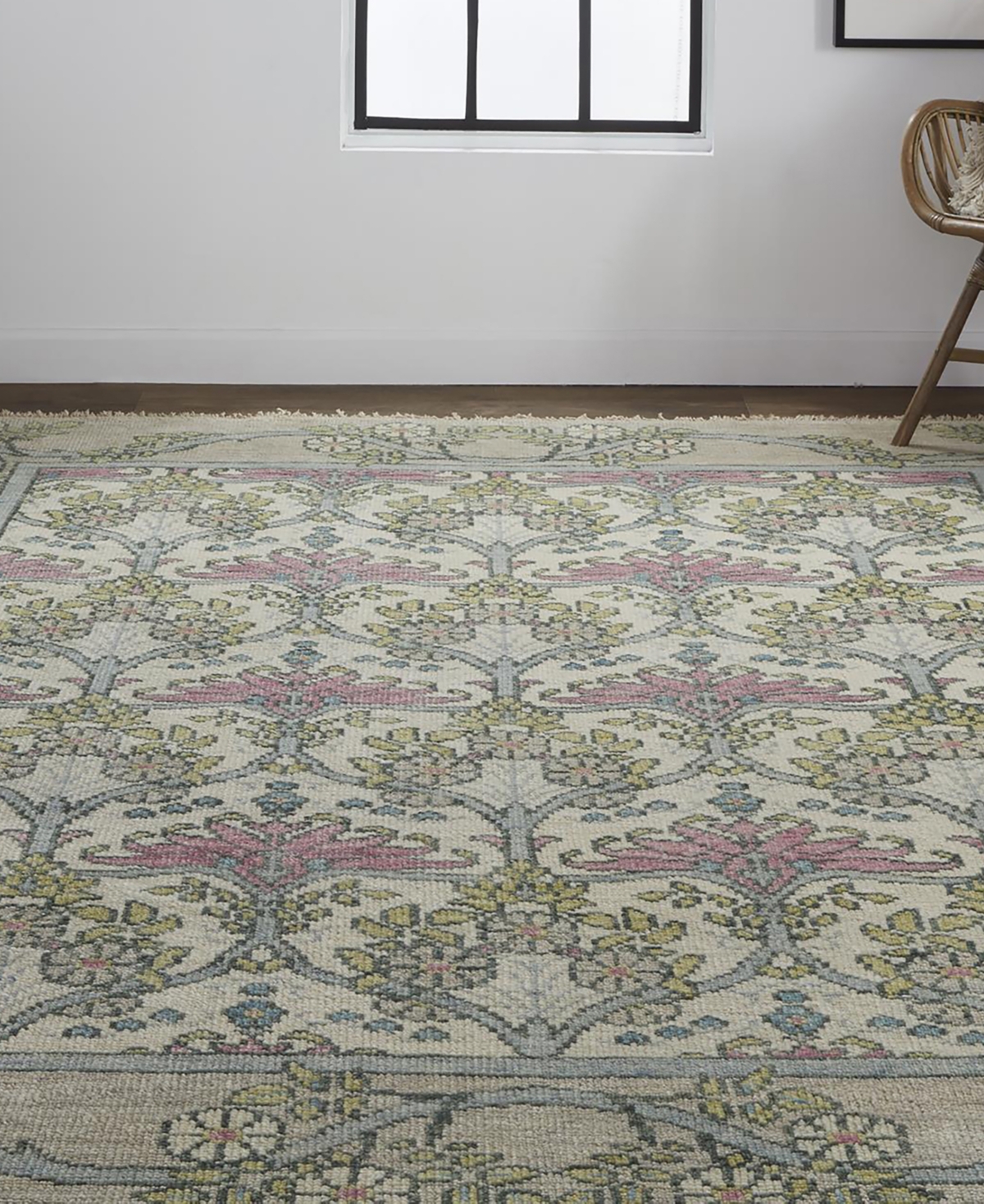 Shop Feizy Beall R6714 2' X 3' Area Rug In Gray,pink