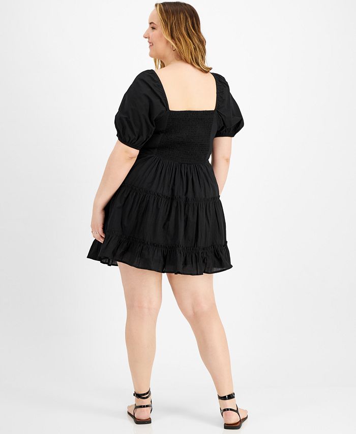 And Now This Trendy Plus Size Tiered Fit & Flare Dress & Reviews ...