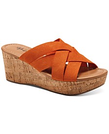 Violettee Slide Wedge Sandals, Created for Macy's