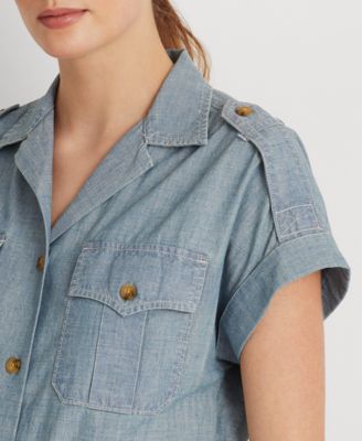 Lauren Ralph Lauren Short-Sleeve Chambray Shirt