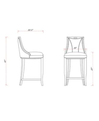 Emperor Leatherette Upholstered Barstool