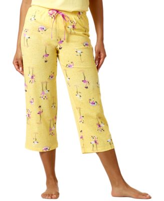 Hue Martini-Print Cotton Capri Pajama Pants - Macy's