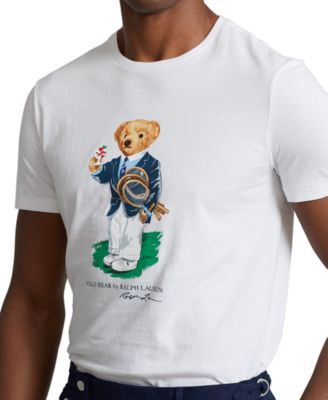 Polo Ralph Lauren Men's Wimbledon Custom Slim Polo Bear T