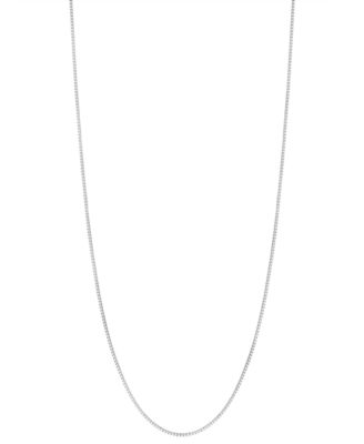 14k Gold Necklace Adjustable 16-20" Box Chain (5/8mm) (Also in White and Rose Gold)