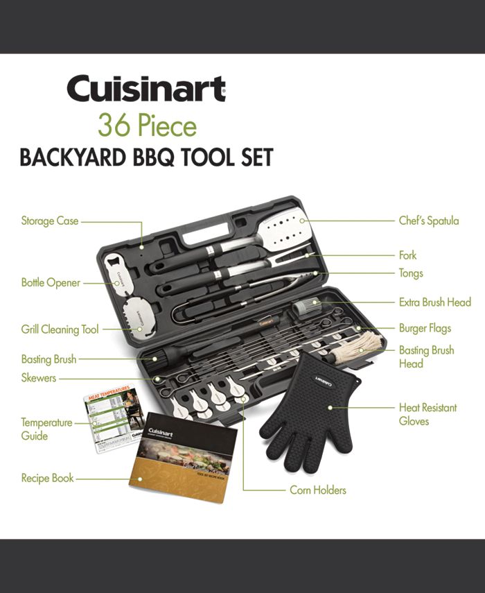 Cuisinart 36Piece Backyard Bbq Tool Set Macy's