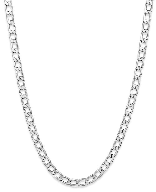 Sutton by Rhona Sutton Men's Stainless Steel CurbLink Chain Necklace