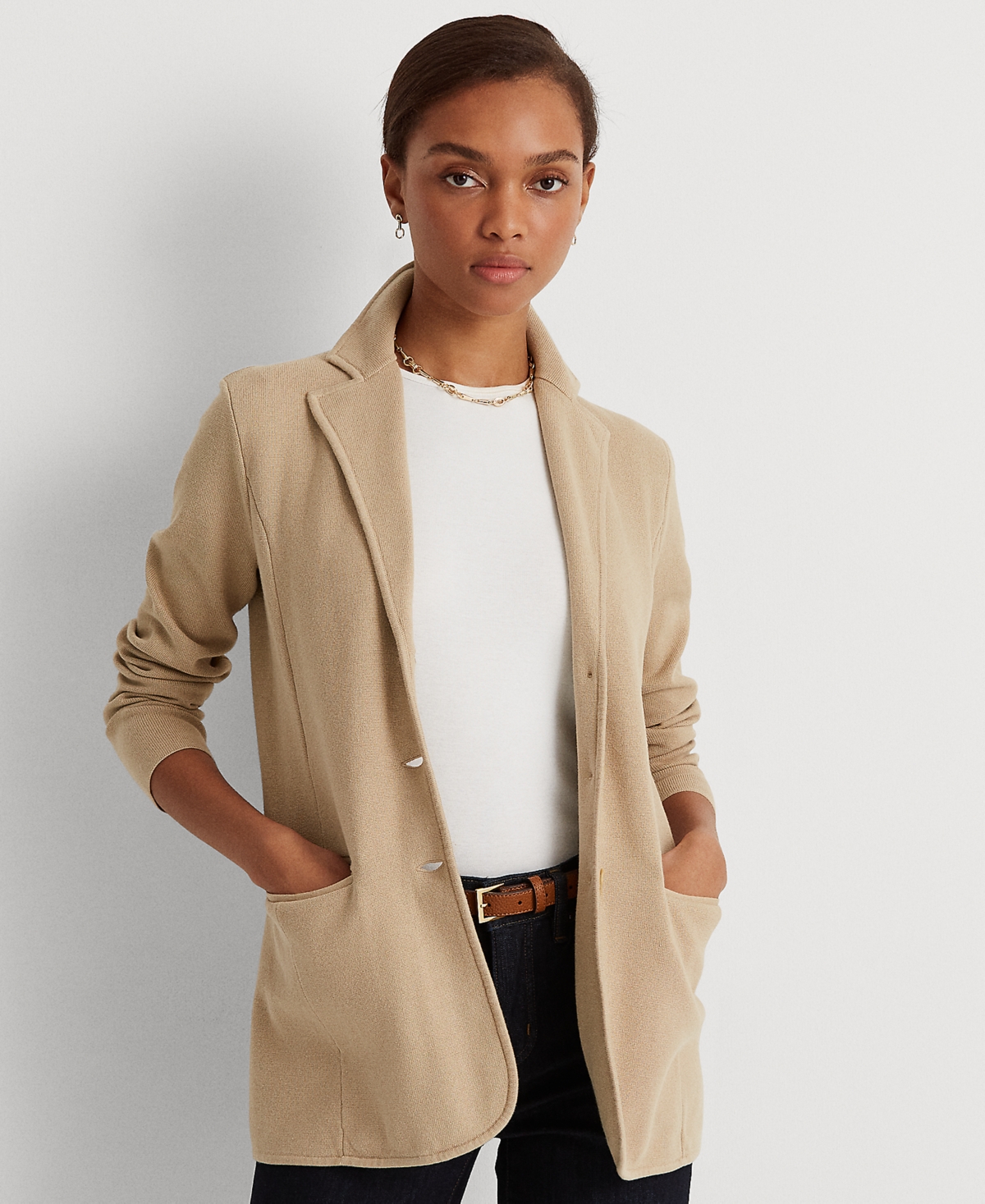 Ralph Lauren Sweater-knit Blazer, Regular & Petite