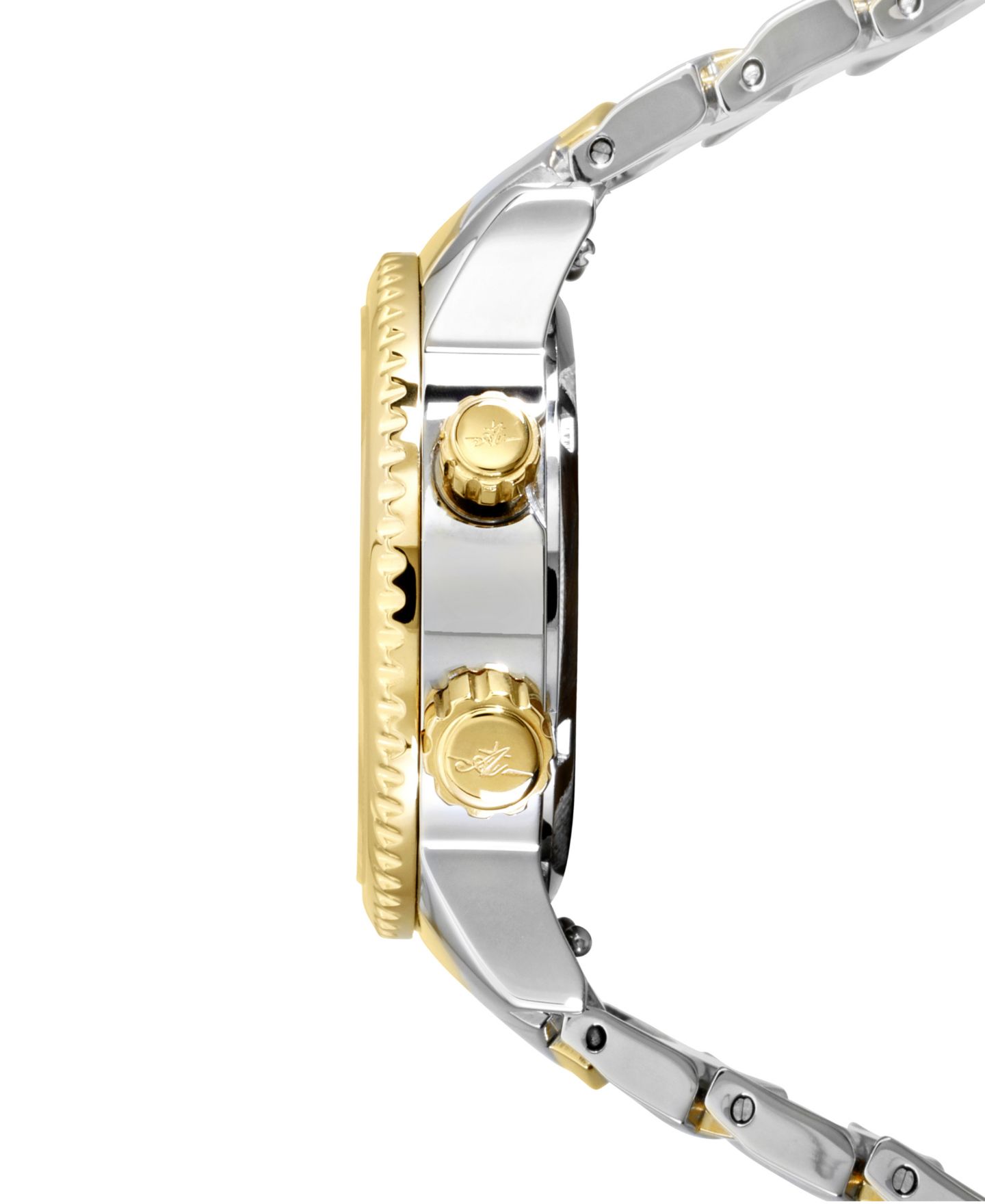 Женские часы Abingdon Co. Elise Tri-Time Two-Tone Stainless Steel Bracelet Watch 33mm — фото 2