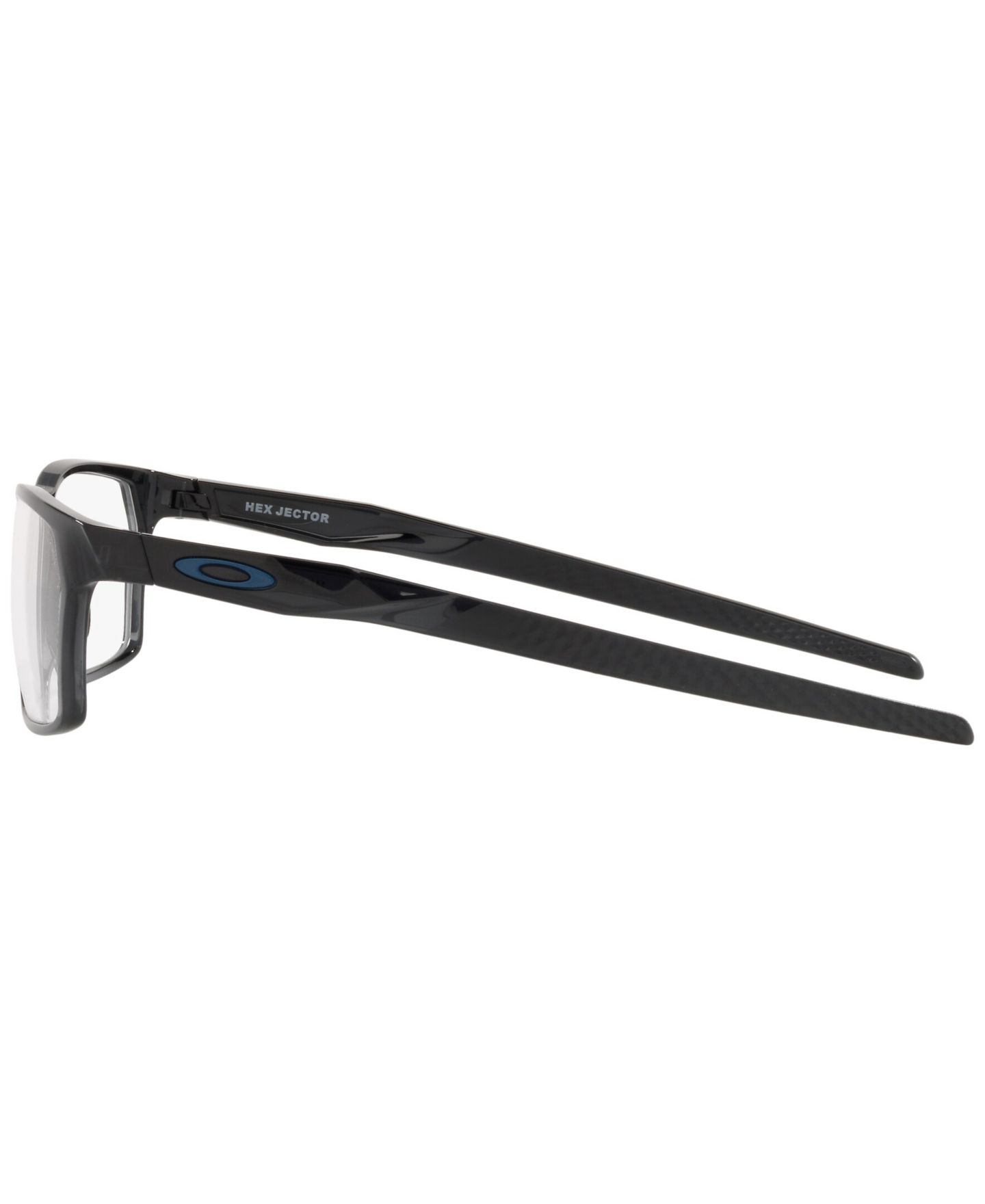 Мужские очки Celine Oakley Man Rectangle Plastic OX8032 Hex Jector Eyeglasses, цвет: Чёрный чернильный — фото 3