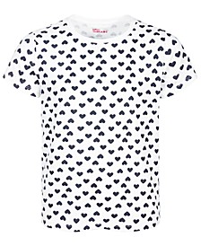 Little Girls Heart-Print T-Shirt, Created for Macy's 
