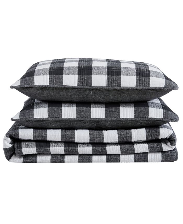 Eddie Bauer CLOSEOUT! Lakehouse 3 Piece Plaid Quilt Set, Full/Queen