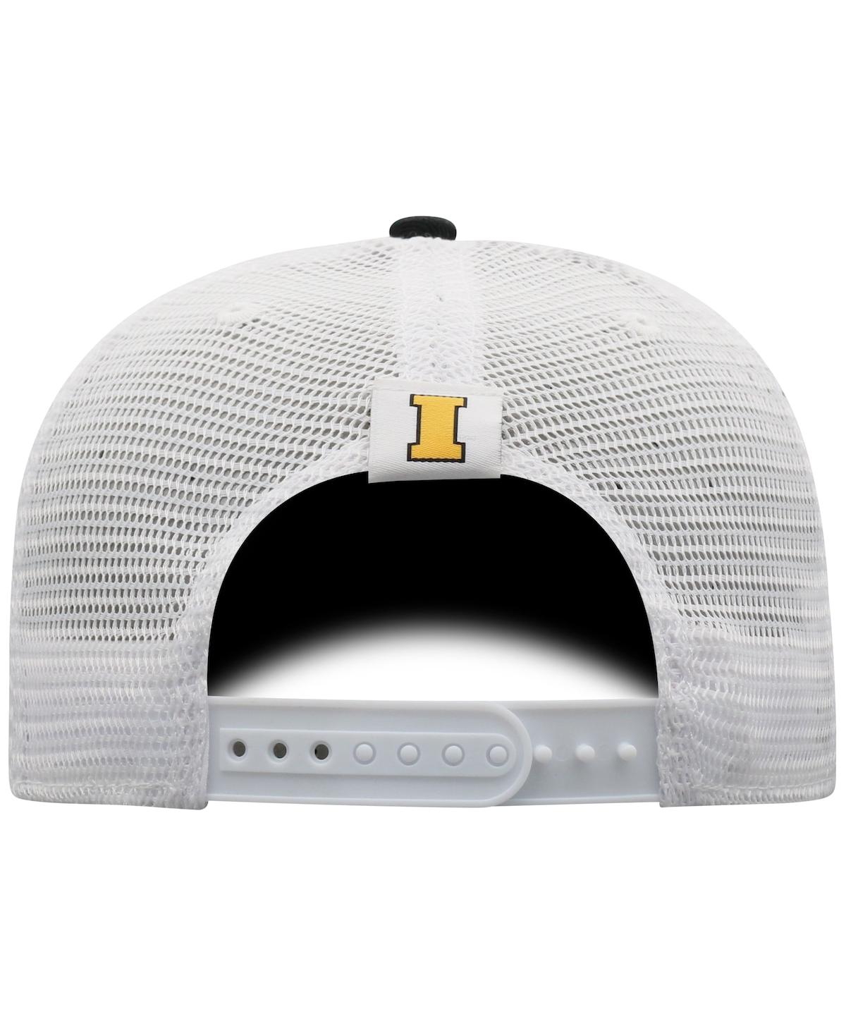Top Of The World Men's  Black, White Iowa Hawkeyes Trucker Snapback Hat In Black,white