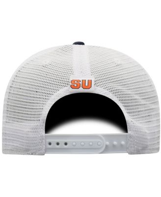 Men's Navy, White Syracuse Orange Trucker Snapback Hat