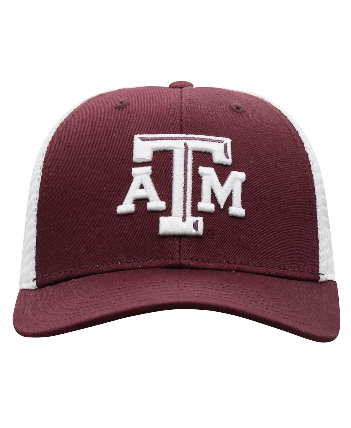Top Of The World Men's  Maroon, White Texas A&m Aggies Breakout Trucker Snapback Hat In Maroon,white