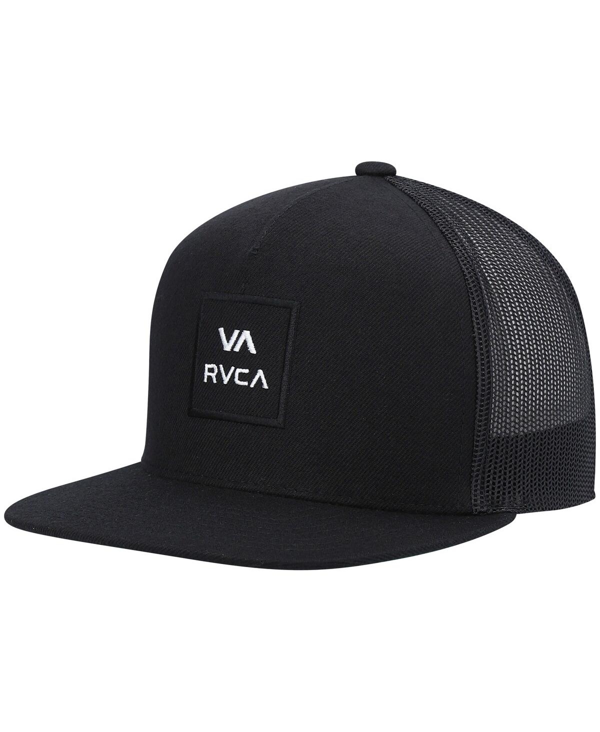 Shop Rvca Big Boys  Black Va All The Way Trucker Snapback Hat
