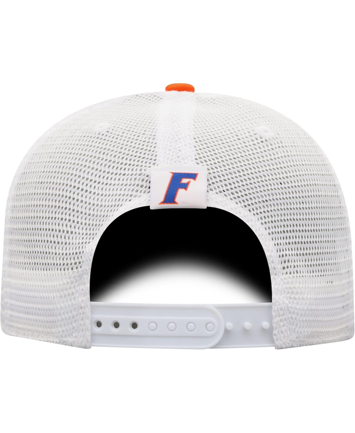 Men's Top of the World White Florida Gators Trucker Snapback Hat - White