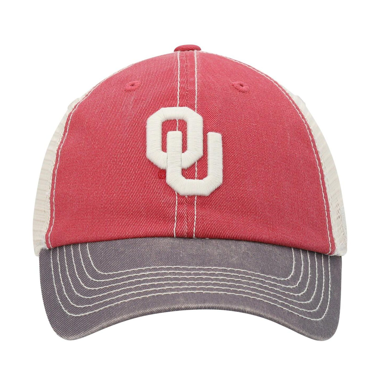 Мужская кепка Top of the World Oklahoma Sooners Offroad Trucker Adjustable Hat - Crimson — фото 3