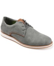 Grey leather casual sales shoes