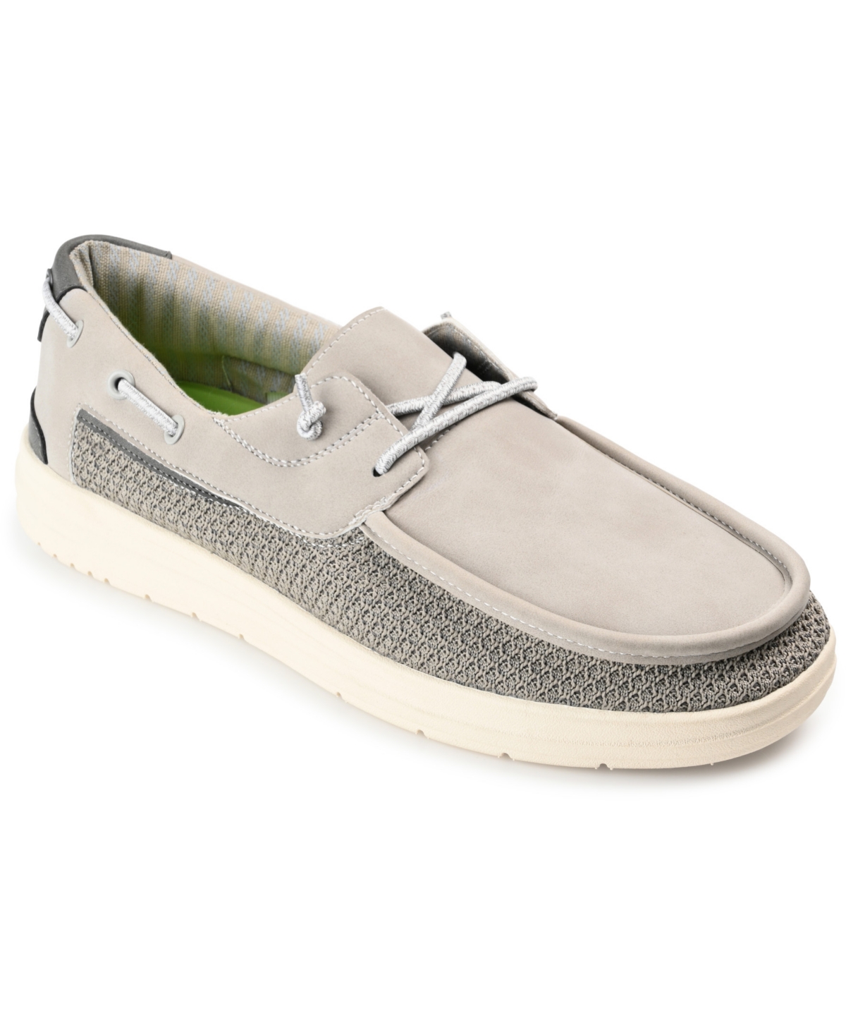 Shop Vance Co. Men's Carlton Casual Slip-on Sneakers In Gray