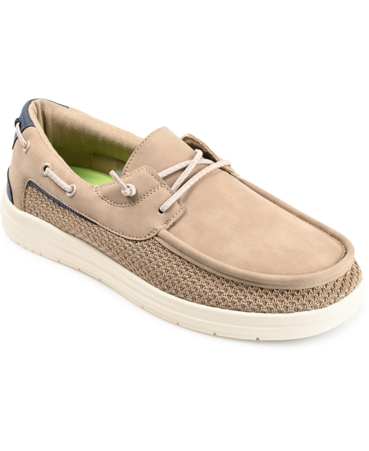 Shop Vance Co. Men's Carlton Casual Slip-on Sneakers In Taupe