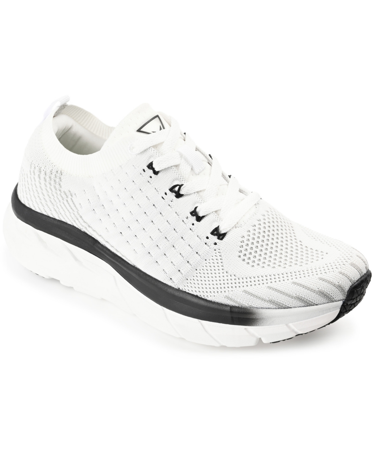 Vance Co. Men's Curry Knit Walking Sneakers In White