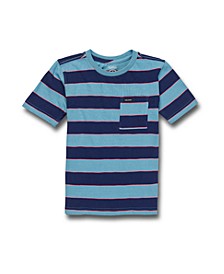 Toddler Boys Maxer Stripe Crew Short Sleeves T-shirt