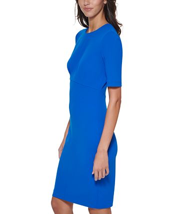 Elbow sleeve sheath top dress