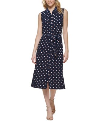 tommy hilfiger polka dot dress