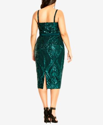 Plus Size Sequin Sofia Dress