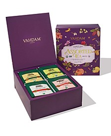Assorted Tea Bags Variety Set Sampler Gift Set, 40 Long Leaf Pyramid Tea Bags