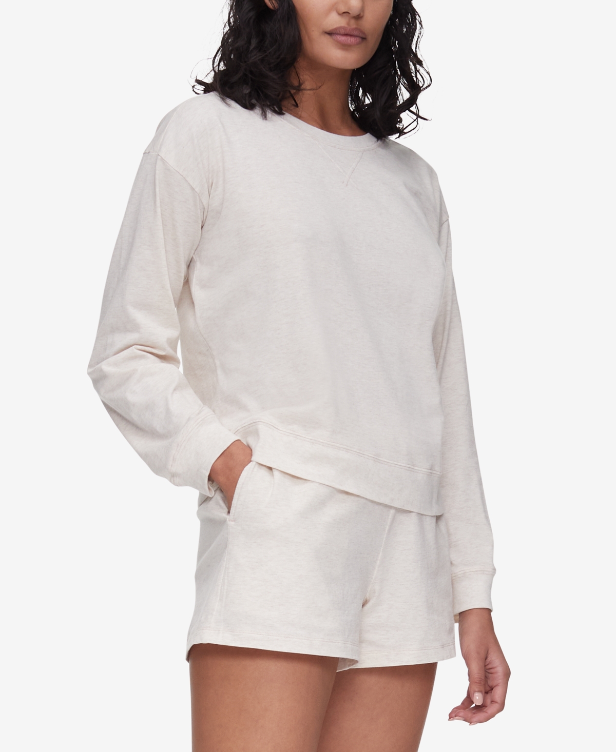 Calvin Klein Women's Form Body To Long Sleeve Lounge Sweatshirt